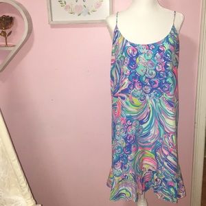 Lilly Pulitzer dress with ruffle bottom size M